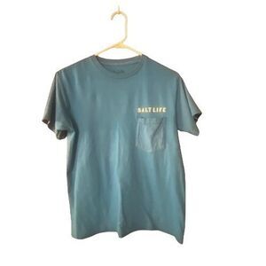 Salt Life Tshirt Mens Size Small Short Sleeve 'Live Salty Salty Shack Salt Life'